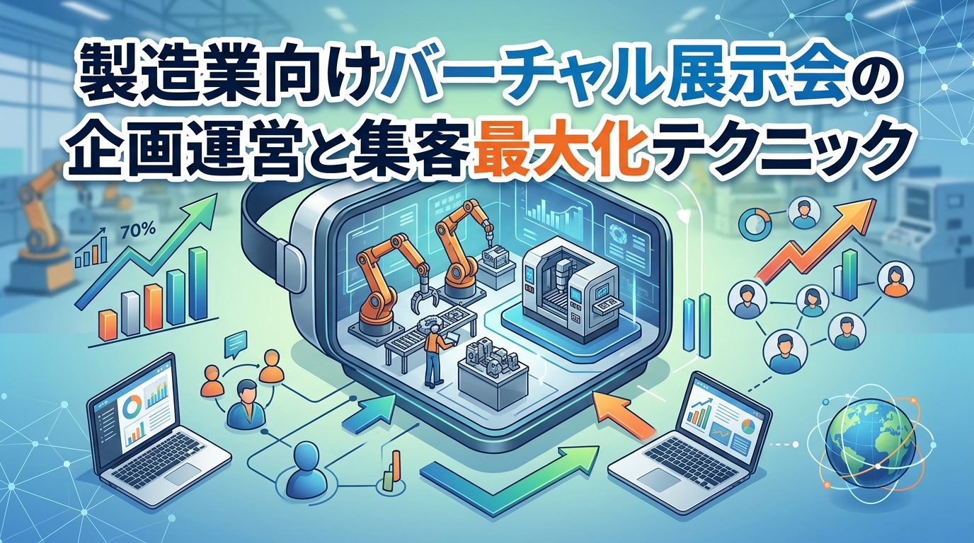製造業向けバーチャル展示会の企画運営と集客最大化テクニック