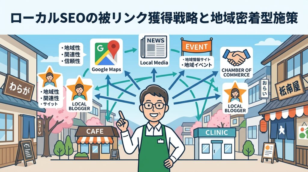 ローカルSEOの被リンク獲得戦略と地域密着型施策