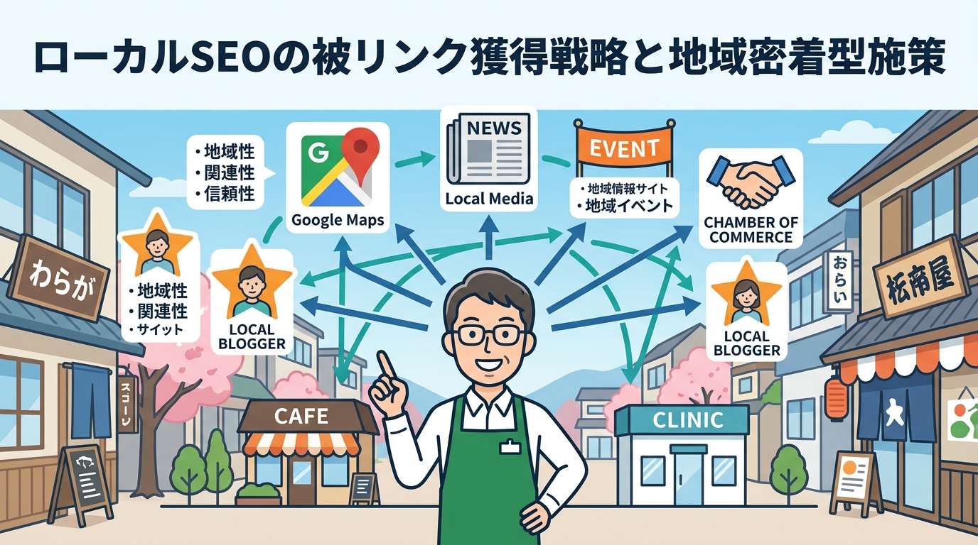 ローカルSEOの被リンク獲得戦略と地域密着型施策