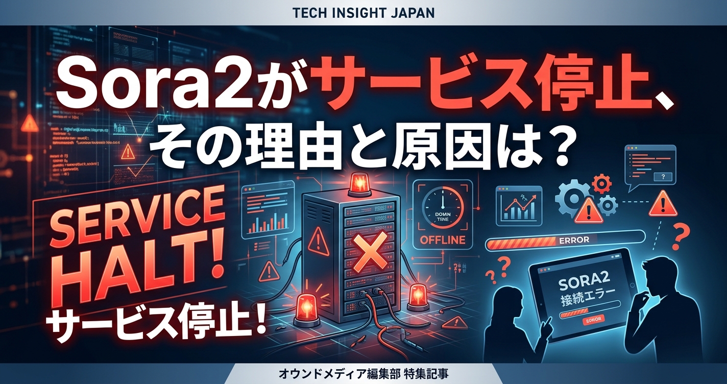 Sora2がサービス停止、その理由と原因は？
