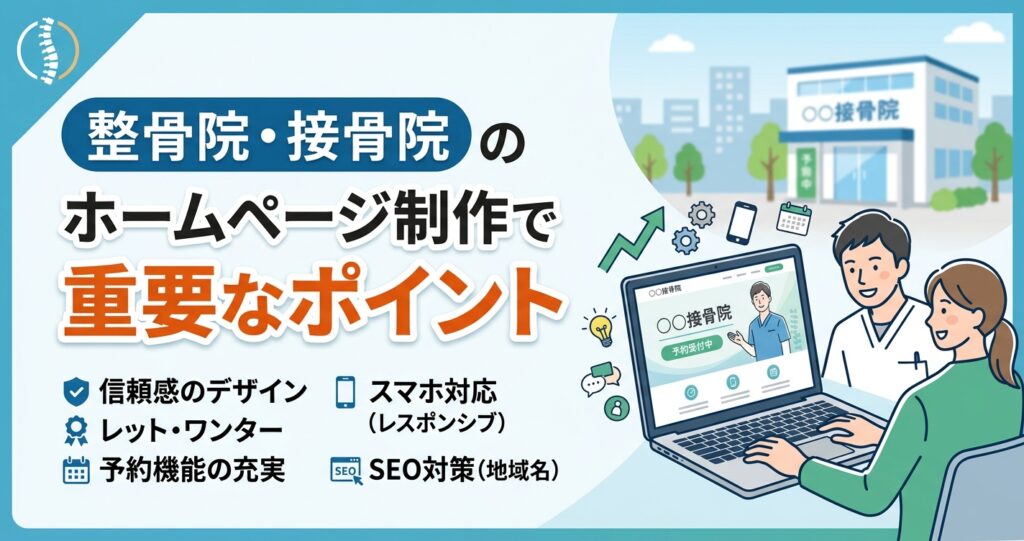 整骨院・接骨院のホームページ制作で重要なポイント