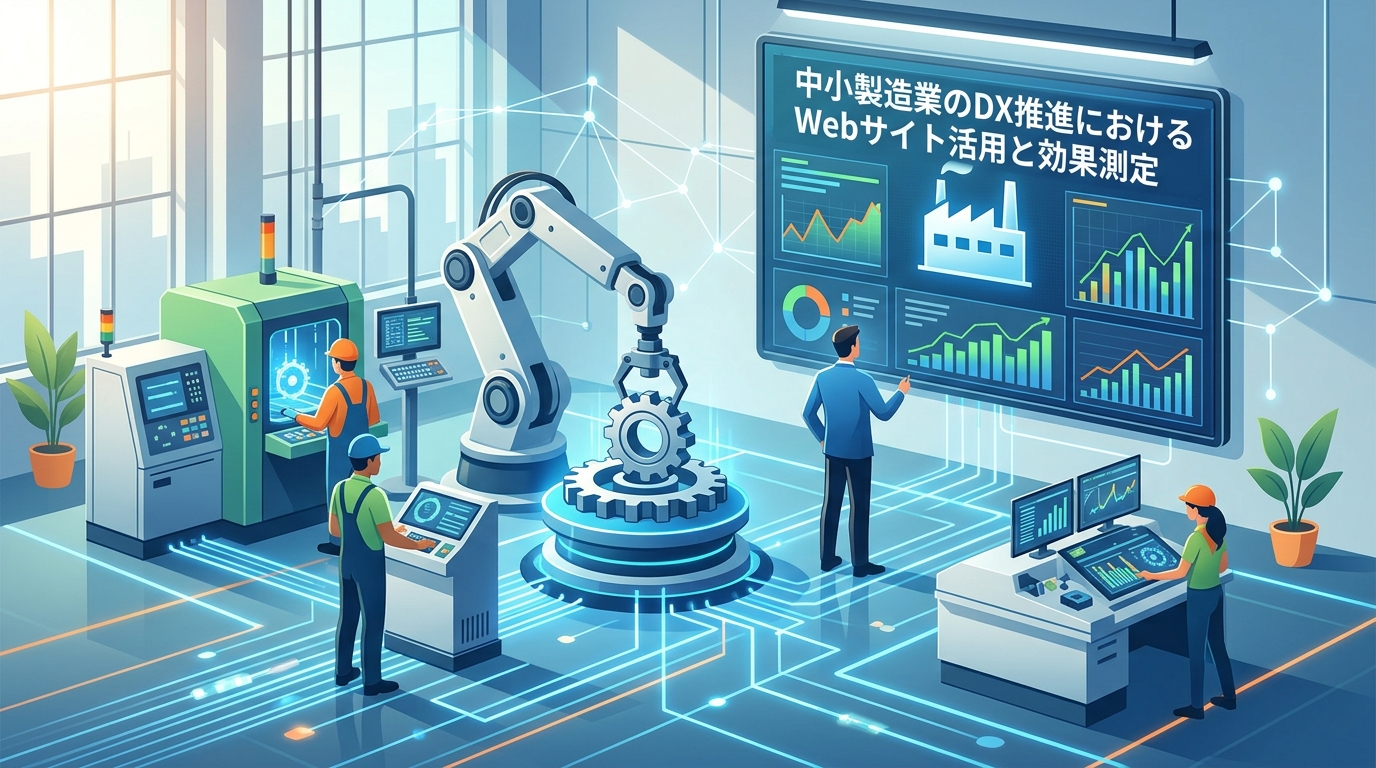 中小製造業のDX推進におけるWebサイト活用と効果測定