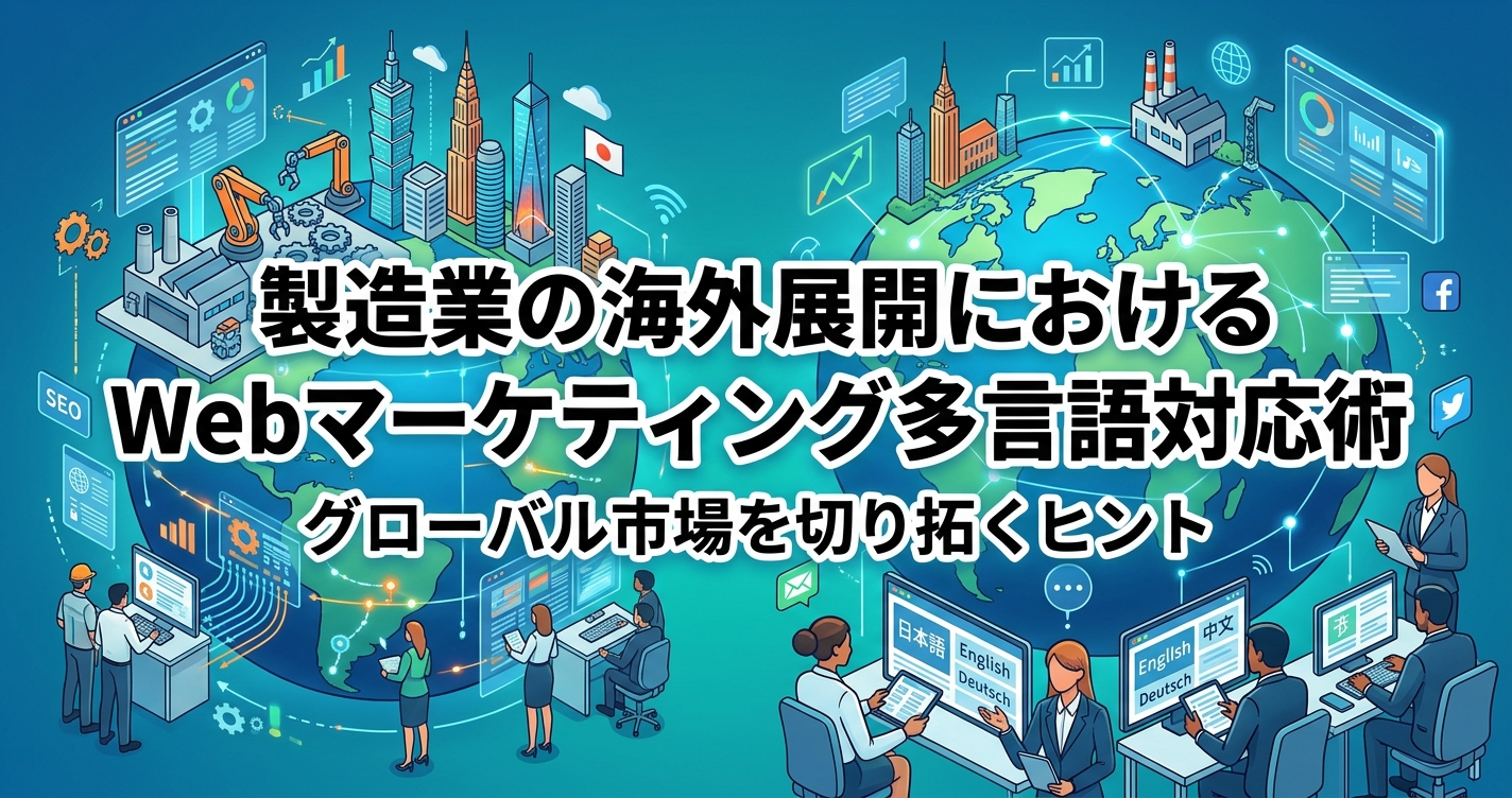 製造業の海外展開におけるWebマーケティング多言語対応術