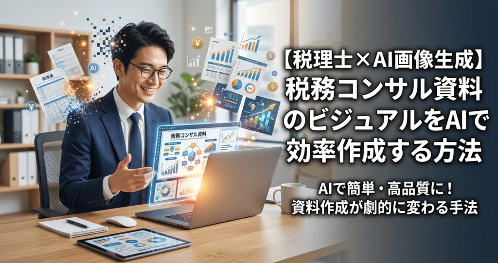 【税理士×AI画像生成】税務コンサル資料のビジュアルをAIで効率作成する方法