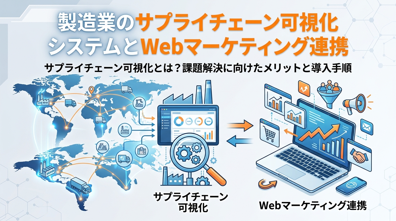 製造業のサプライチェーン可視化システムとWebマーケティング連携