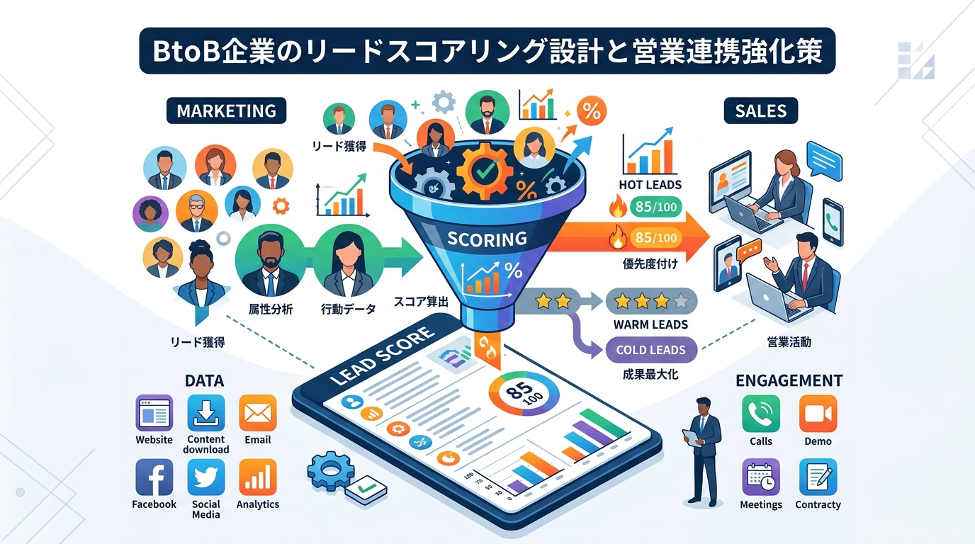 BtoB企業のリードスコアリング設計と営業連携強化策