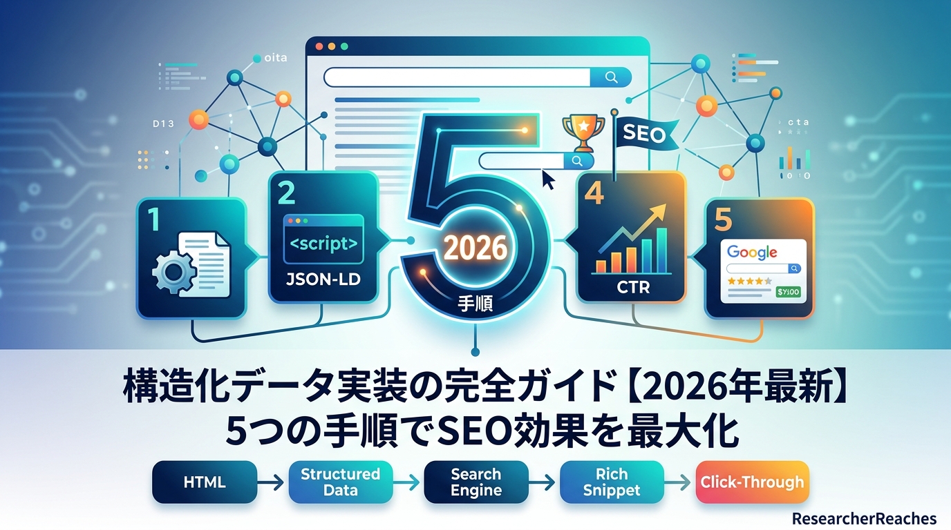 構造化データ実装の完全ガイド【2026年最新】5つの手順でSEO効果を最大化