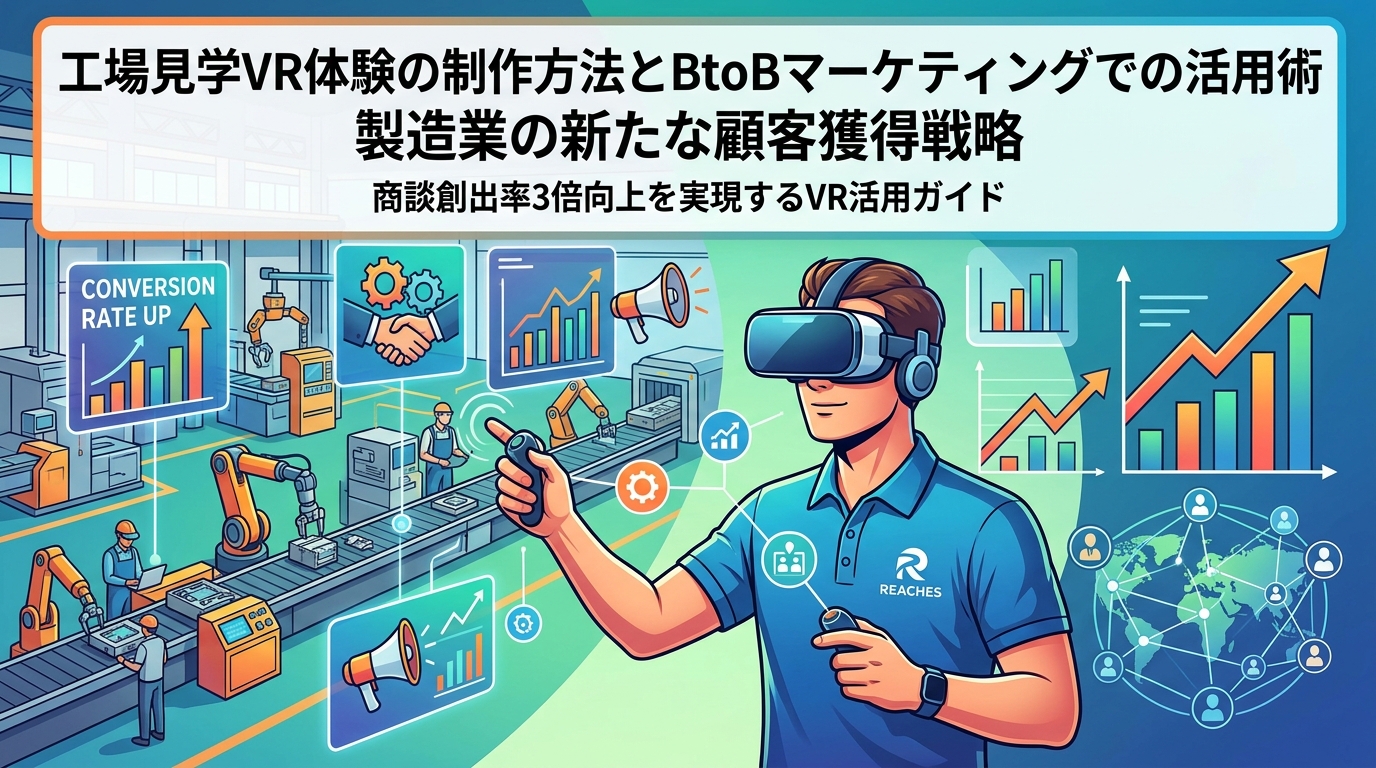 工場見学VR体験の制作方法とBtoBマーケティングでの活用術