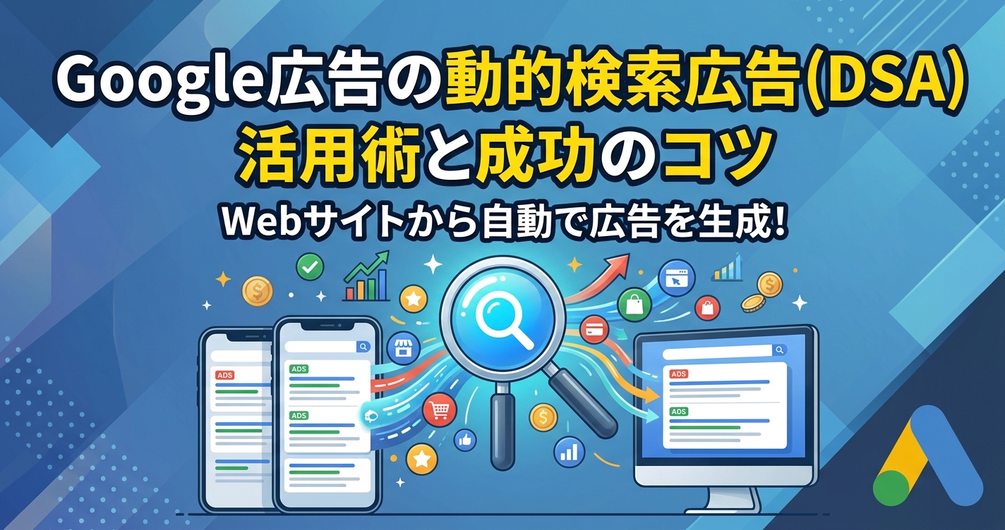 Google広告の動的検索広告（DSA）活用術と成功のコツ