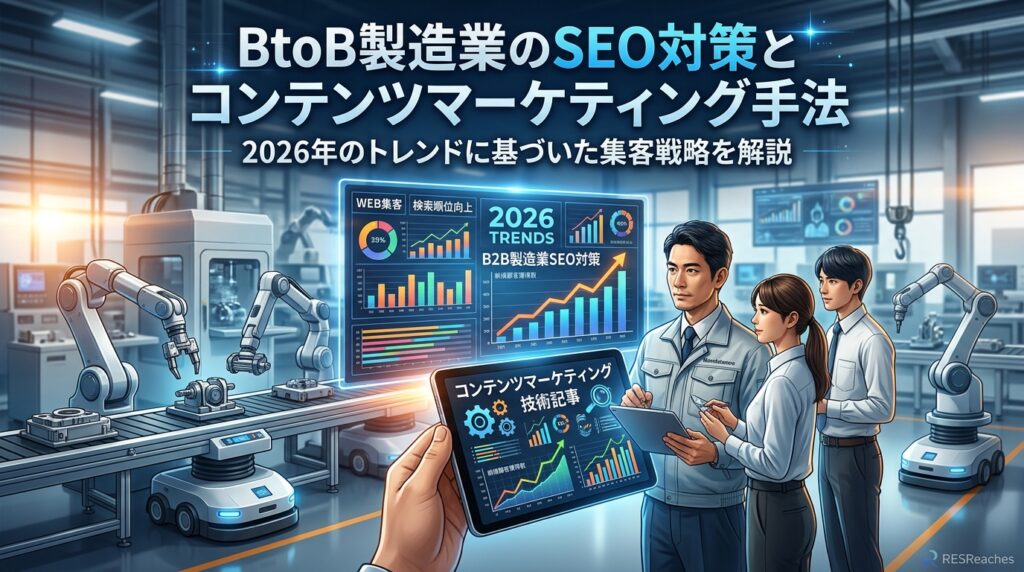 BtoB製造業のSEO対策とコンテンツマーケティング手法