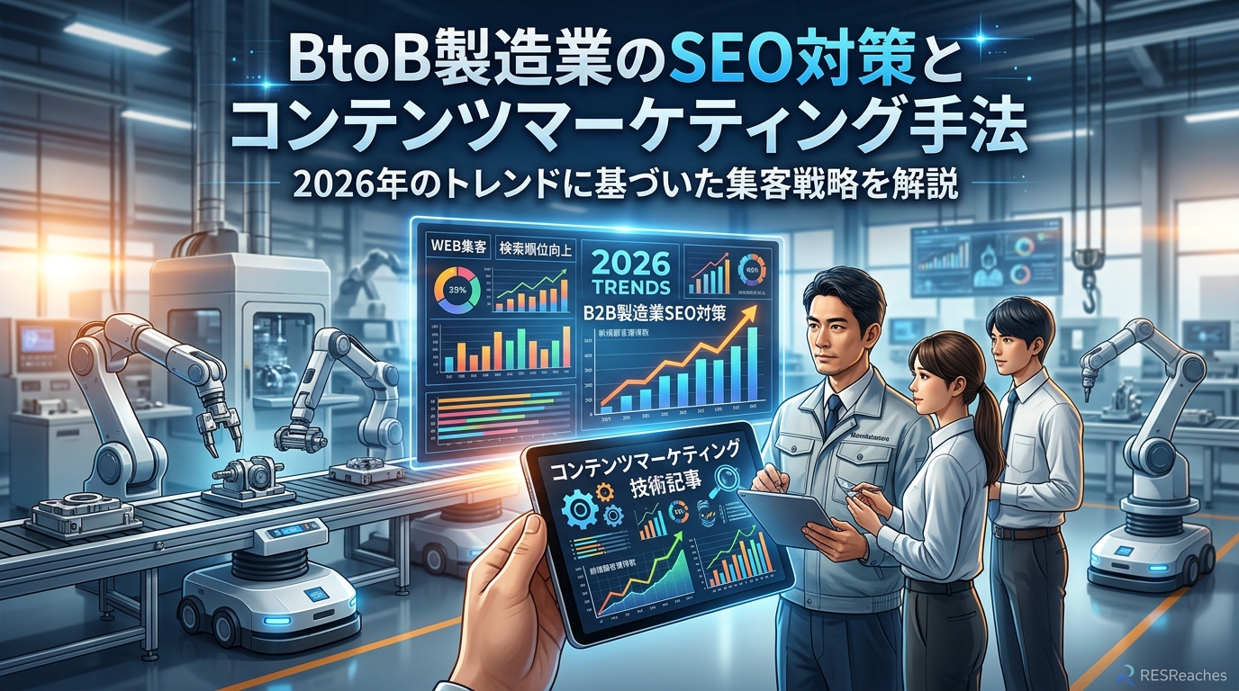 BtoB製造業のSEO対策とコンテンツマーケティング手法