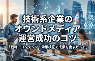 技術系企業のオウンドメディア運営成功のコツ