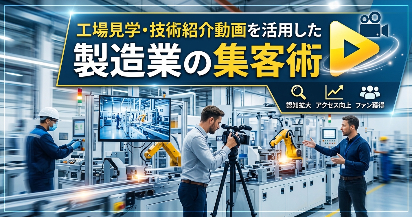 工場見学・技術紹介動画を活用した製造業の集客術