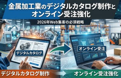 金属加工業のデジタルカタログ制作とオンライン受注強化