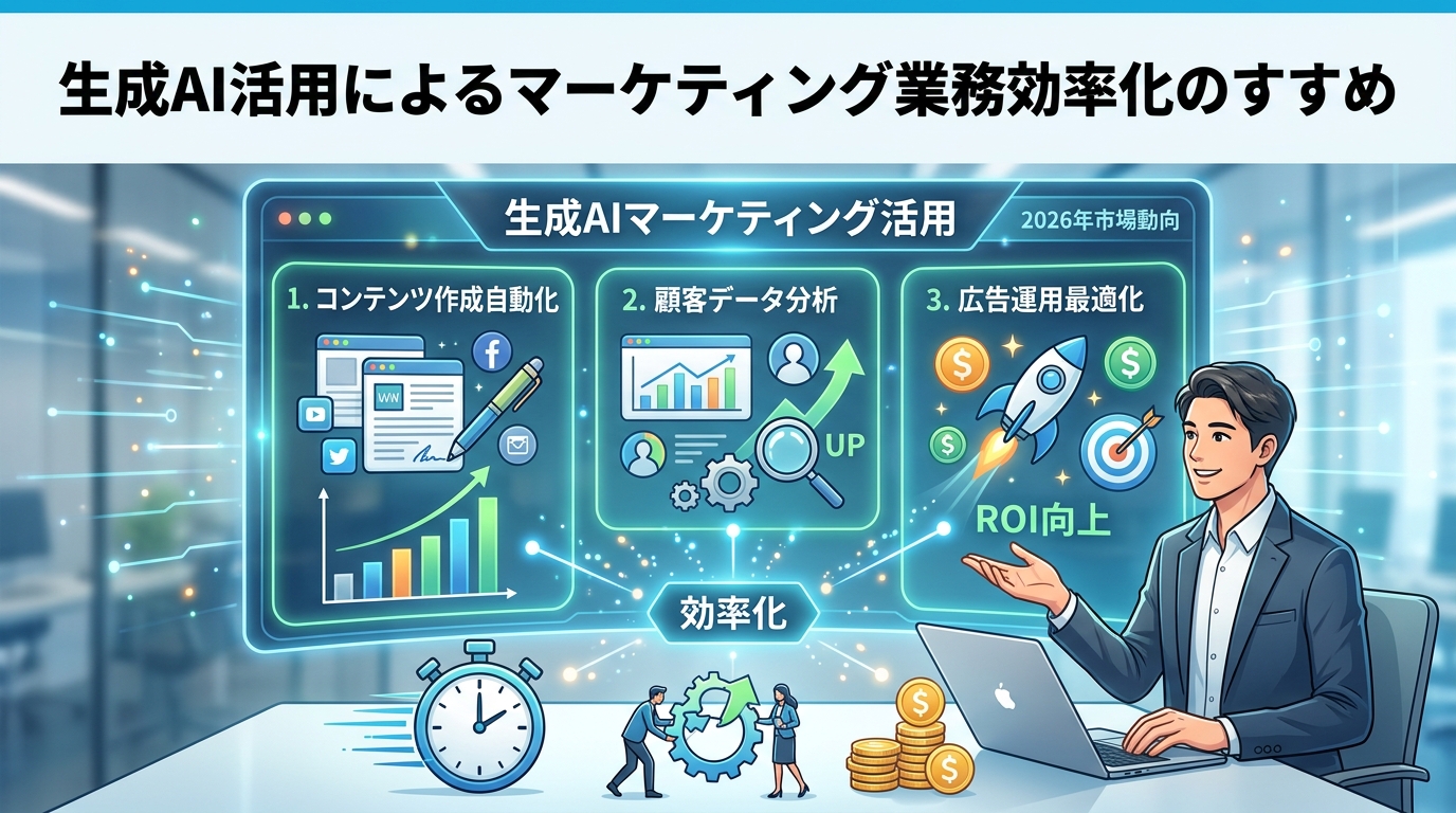 生成AI活用によるマーケティング業務効率化のすすめ