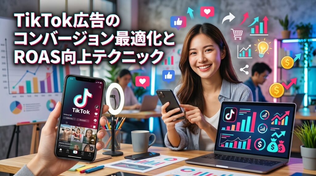 TikTok広告のコンバージョン最適化とROAS向上テクニック