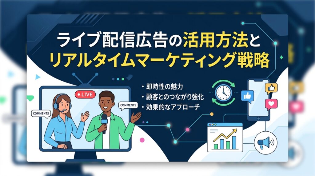 ライブ配信広告の活用方法とリアルタイムマーケティング戦略