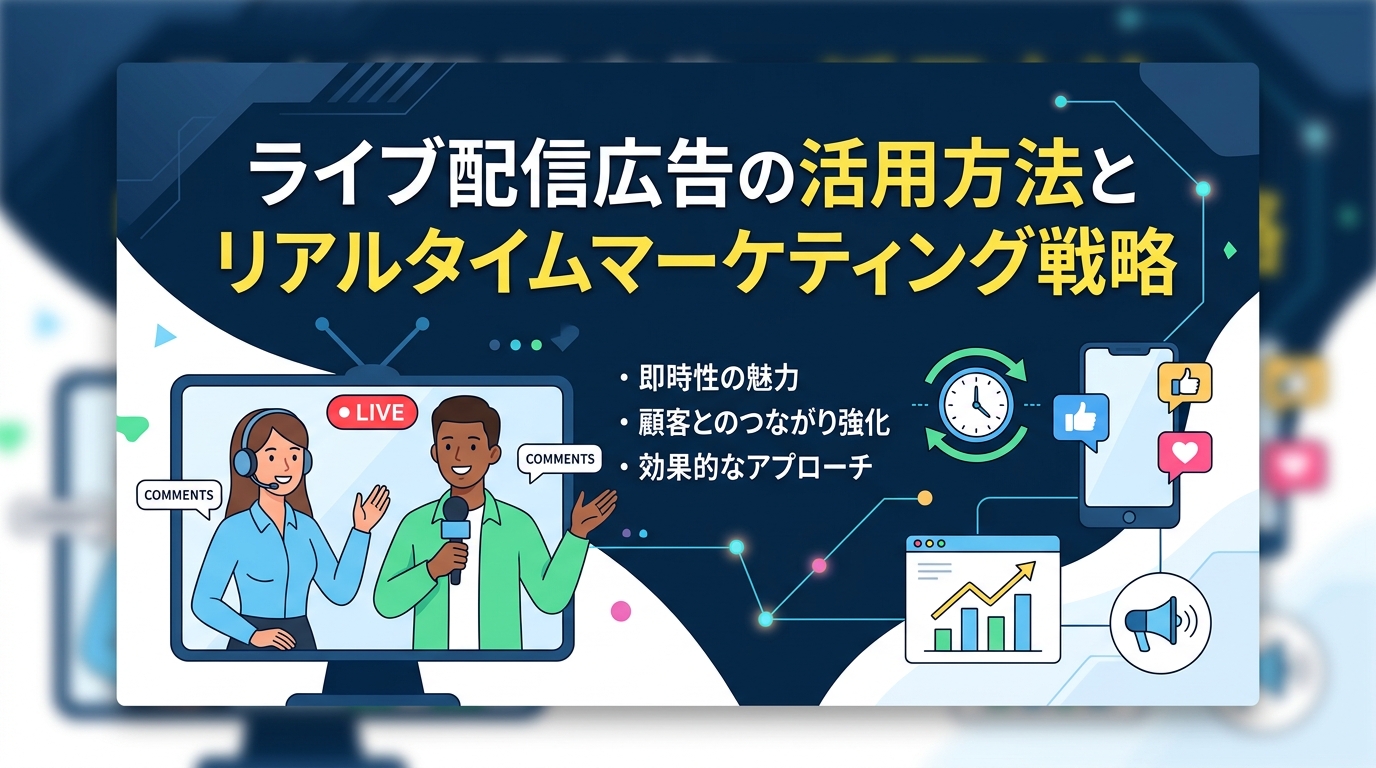 ライブ配信広告の活用方法とリアルタイムマーケティング戦略