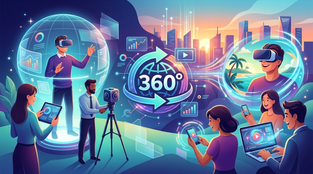 360度動画広告の制作と没入感のあるマーケティング手法