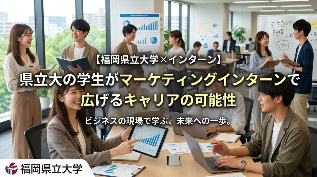 【福岡県立大学×インターン】県立大の学生がマーケティングインターンで広げるキャリアの可能性