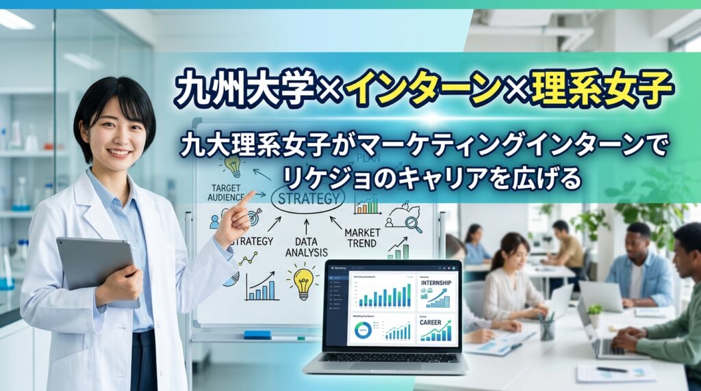 【九州大学×インターン×理系女子】九大理系女子がマーケティングインターンでリケジョのキャリアを広げる