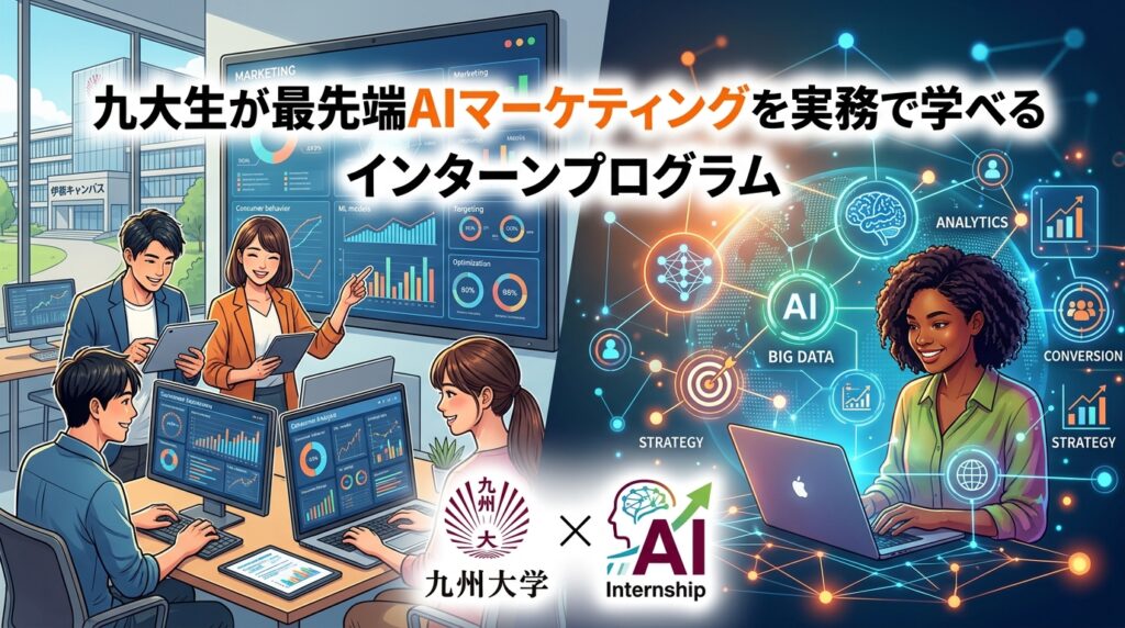 【九州大学×インターン×AI】九大生が最先端AIマーケティングを実務で学べるインターンプログラム