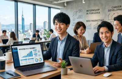 【久留米大学×インターン×2年生】久留米大2年生がWeb広告スキルで福岡の就活市場を勝ち抜く方法