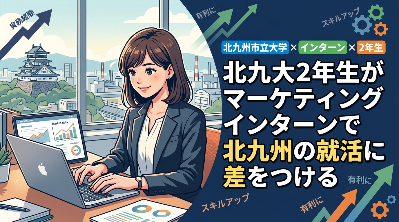 【北九州市立大学×インターン×2年生】北九大2年生がマーケティングインターンで北九州の就活に差をつける