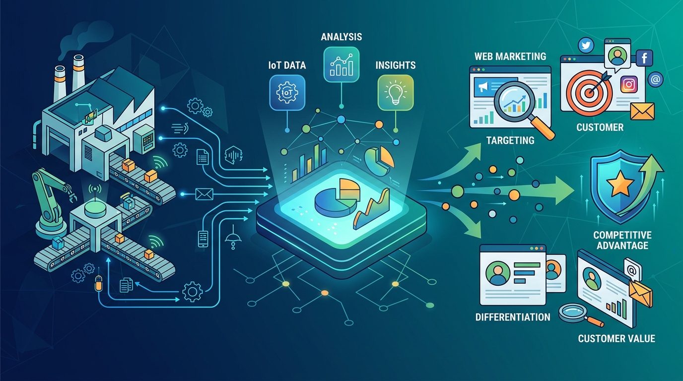 製造業のIoTデータ活用によるWebマーケティング戦略と差別化手法