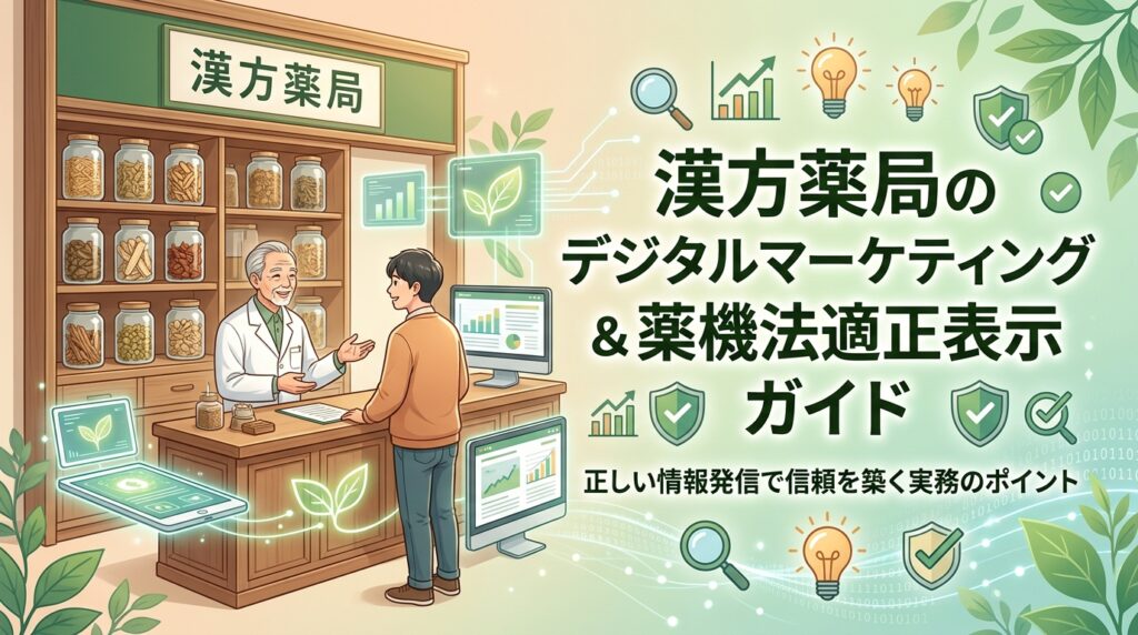 漢方薬局のデジタルマーケティングと薬機法適正表示ガイド