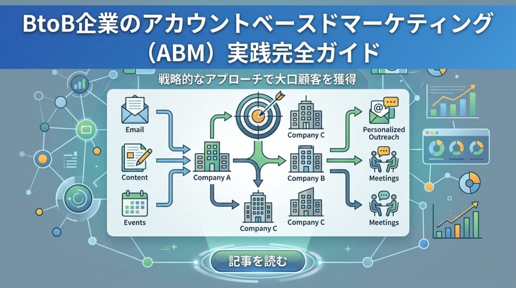 BtoB企業のアカウントベースドマーケティング（ABM）実践完全ガイド