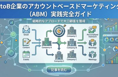 BtoB企業のアカウントベースドマーケティング（ABM）実践完全ガイド