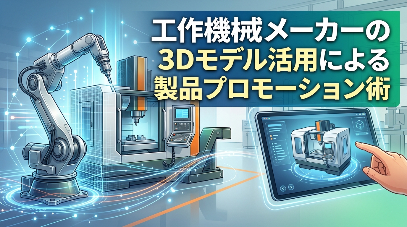 工作機械メーカーの3Dモデル活用による製品プロモーション術