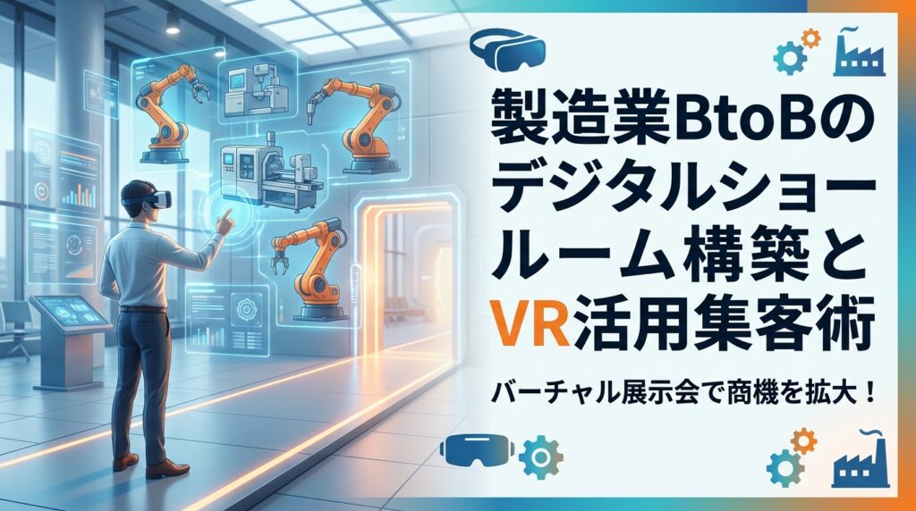 製造業BtoBのデジタルショールーム構築とVR活用集客術