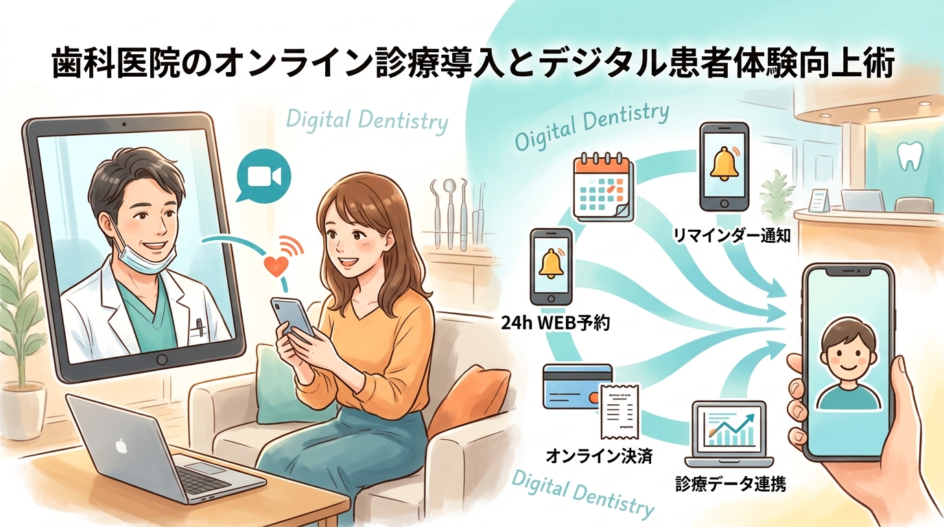 歯科医院のオンライン診療導入とデジタル患者体験向上術