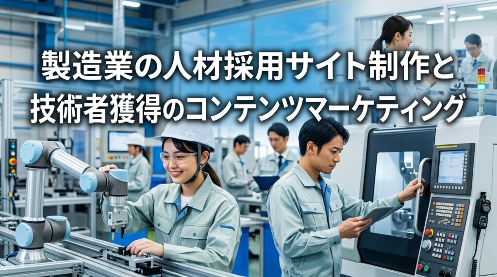 製造業の人材採用サイト制作と技術者獲得のコンテンツマーケティング