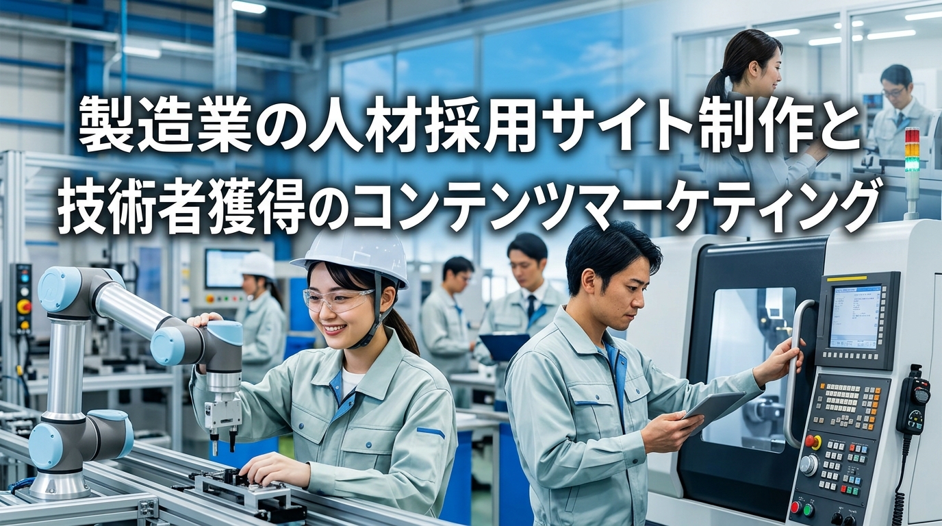 製造業の人材採用サイト制作と技術者獲得のコンテンツマーケティング