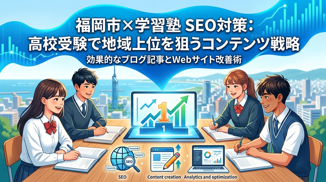 【福岡市×学習塾×SEO対策】高校受験で地域上位を狙うコンテンツ戦略