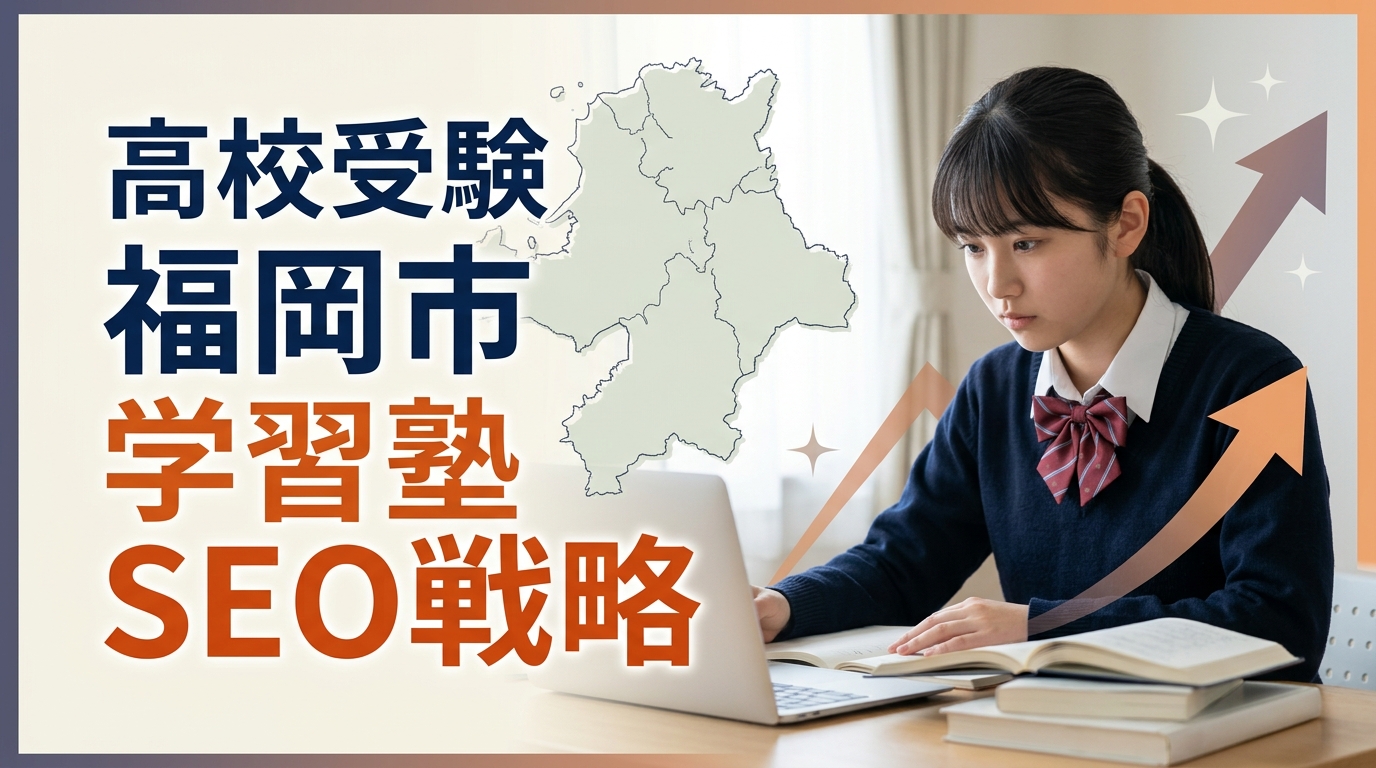 【福岡市×学習塾×SEO対策】高校受験で地域上位を狙うコンテンツ戦略