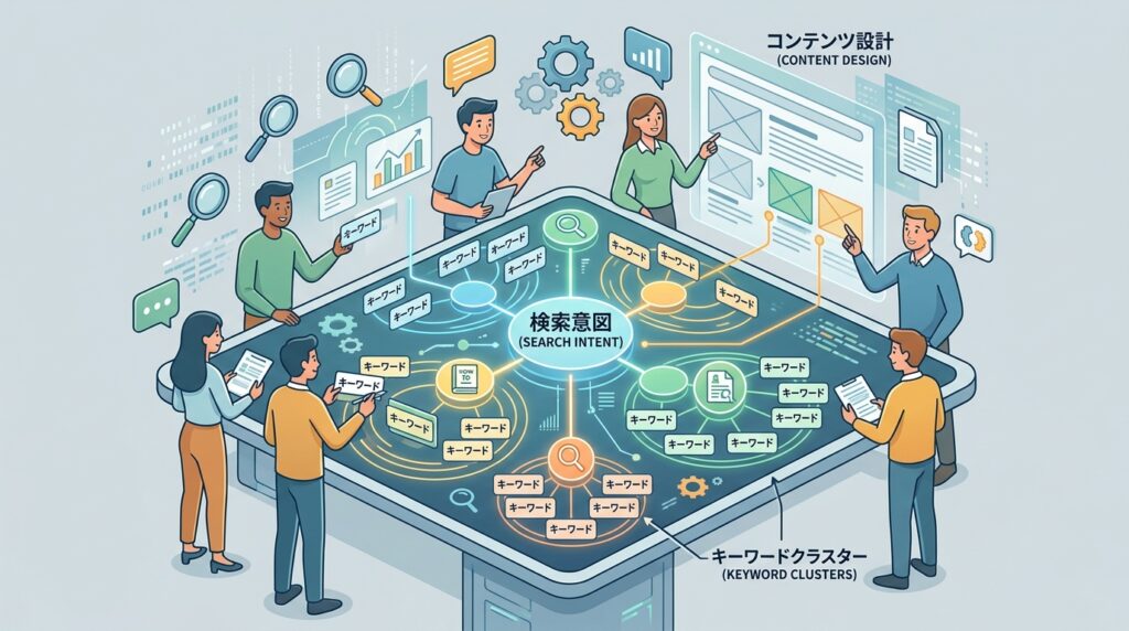 検索意図に基づくキーワードクラスタリング手法とコンテンツ設計