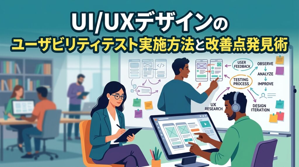 UI/UXデザインのユーザビリティテスト実施方法と改善点発見術