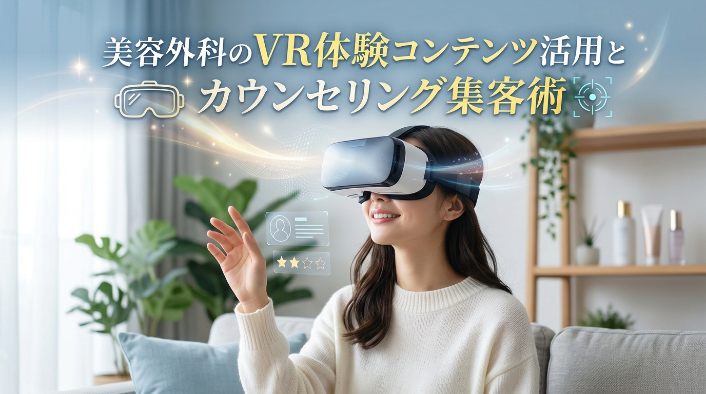美容外科のVR体験コンテンツ活用とカウンセリング集客術