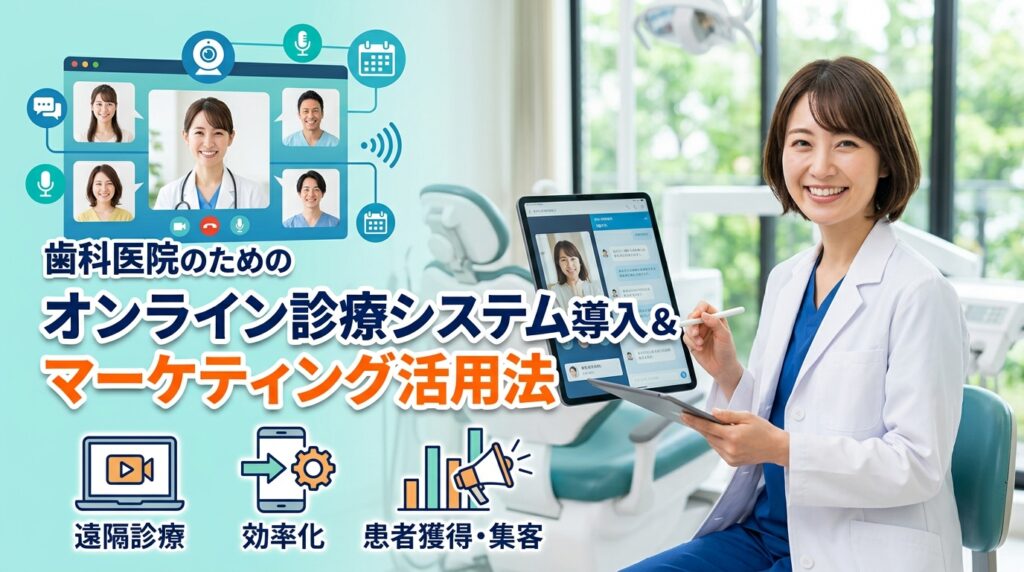 歯科医院のオンライン診療システム導入とマーケティング活用法