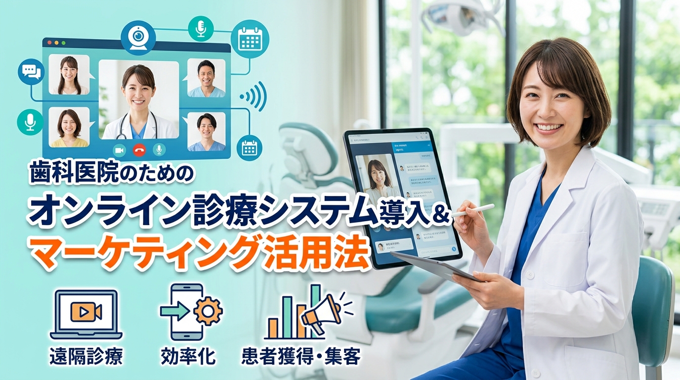 歯科医院のオンライン診療システム導入とマーケティング活用法