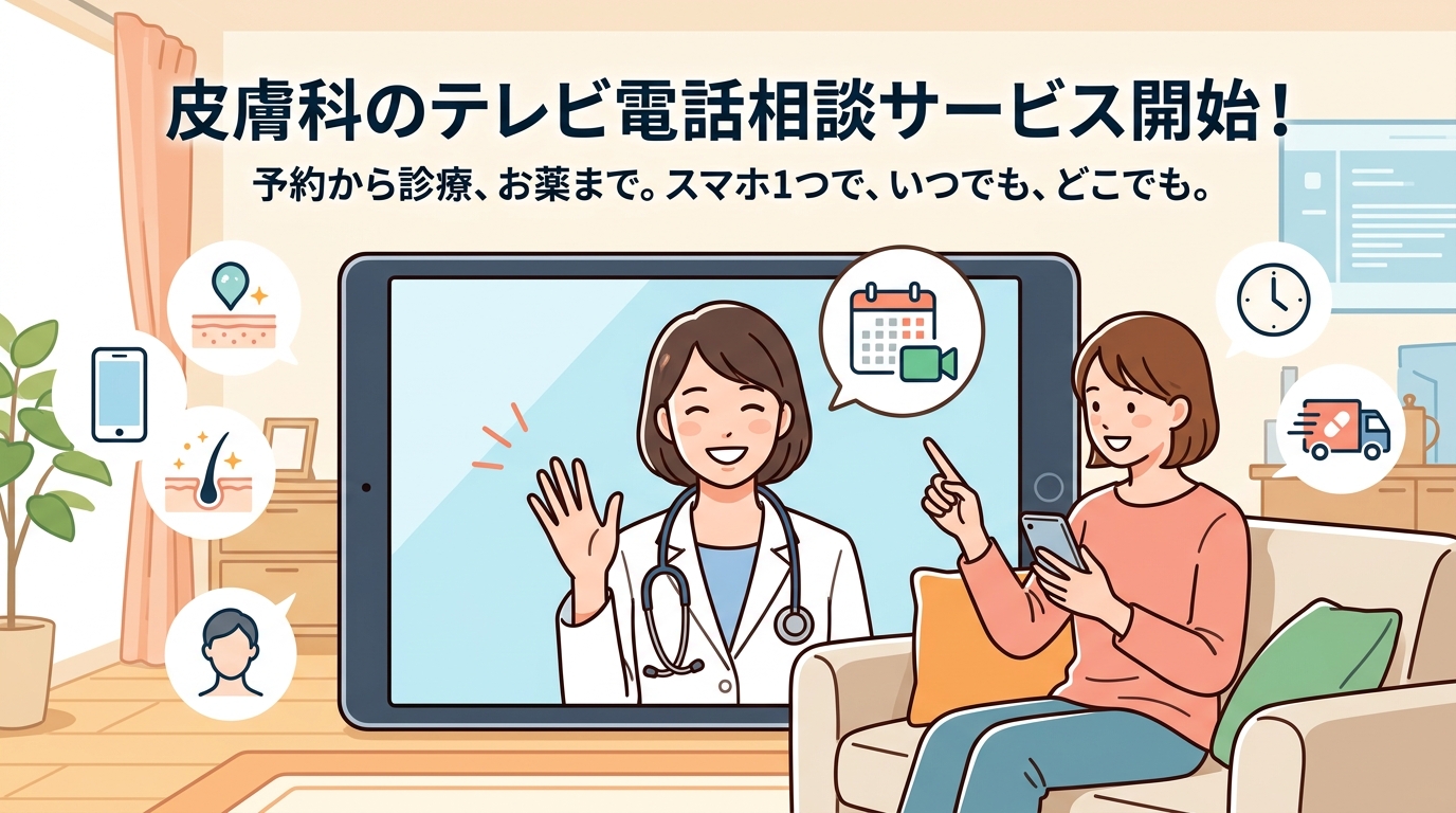 皮膚科クリニックのテレビ電話相談サービス集客とデジタル活用