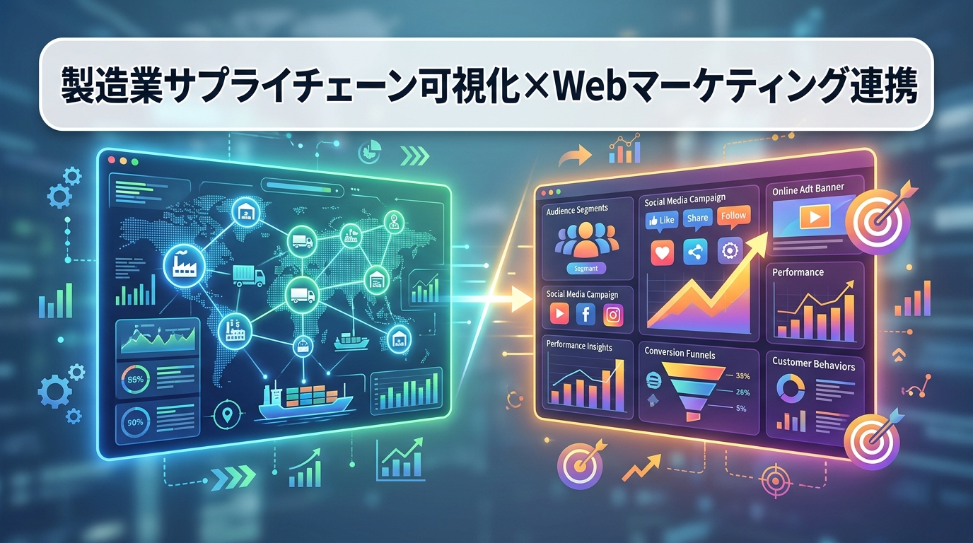 製造業のサプライチェーン可視化システムとWebマーケティング連携