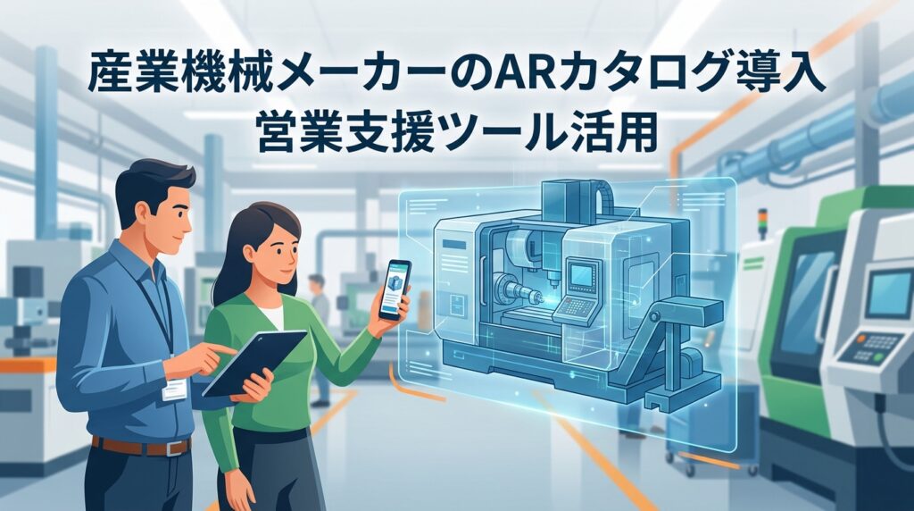 産業機械メーカーのARカタログ導入と営業支援ツール活用