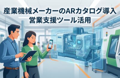 産業機械メーカーのARカタログ導入と営業支援ツール活用