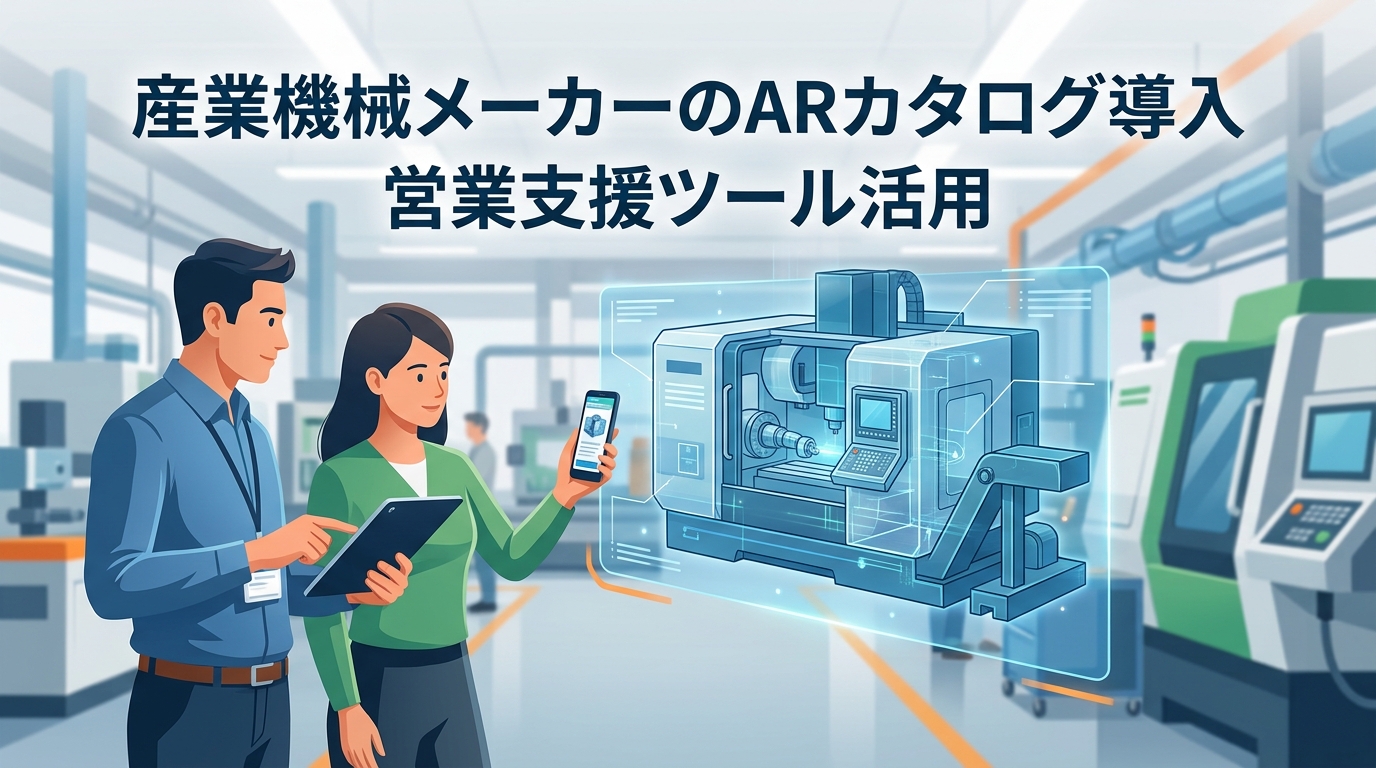 産業機械メーカーのARカタログ導入と営業支援ツール活用