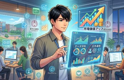 【九州大学×インターン×理系男子】九大理系男子がデータ分析×広告運用のインターンで市場価値を上げる方法